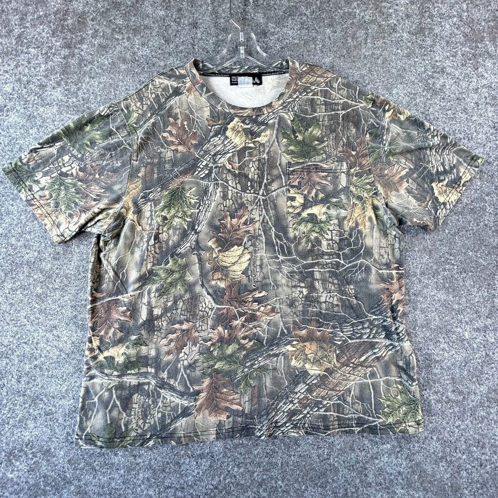 WFS Element Gear Lynch Super Flauge Game T-Shirt Mens Camo Realtree Boxy Pocket‎